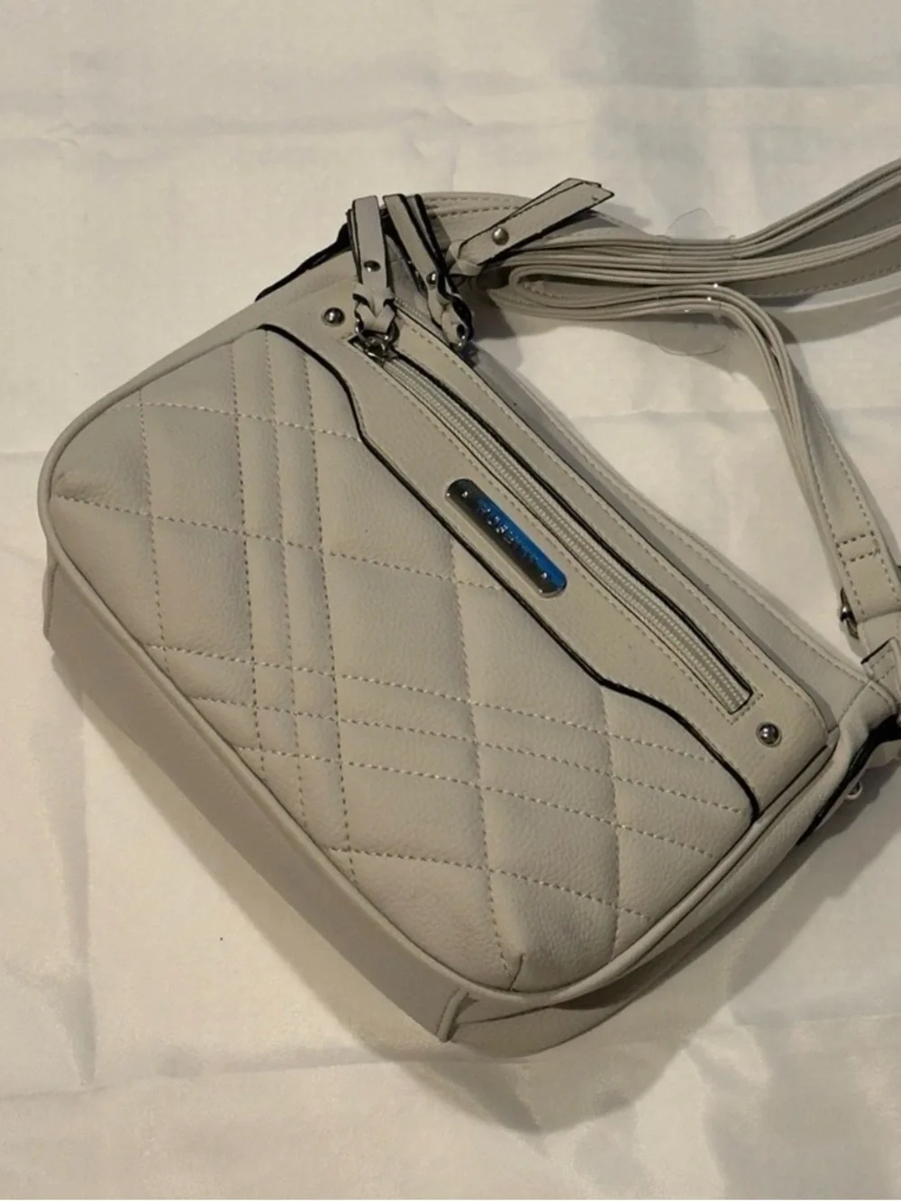 Rosetti Light Gray Crossbody Bag